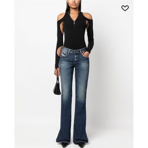 DIESEL 1969 D-Ebbey 09G92 Slim Fit Low Waist Bootcut Jeans Size 30